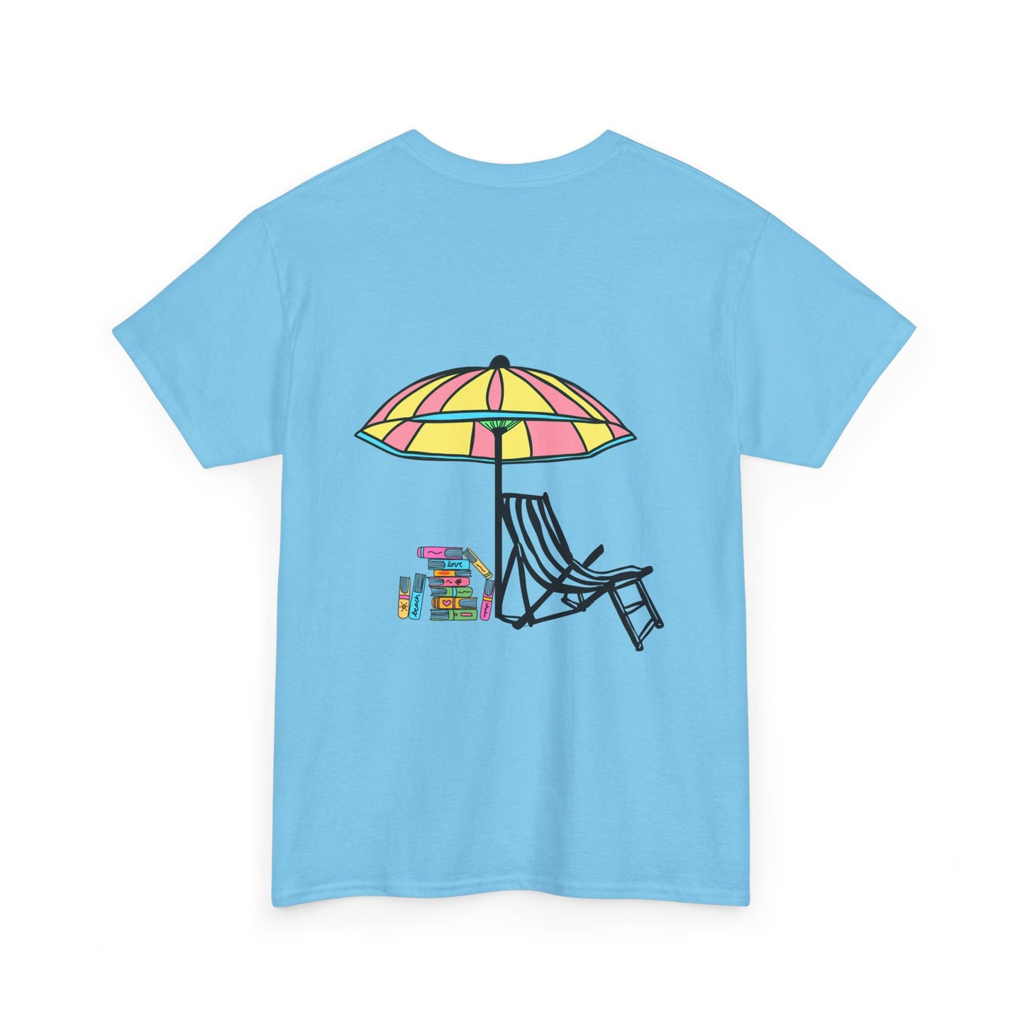 Booked at the Beach Heavy Cotton Tee
