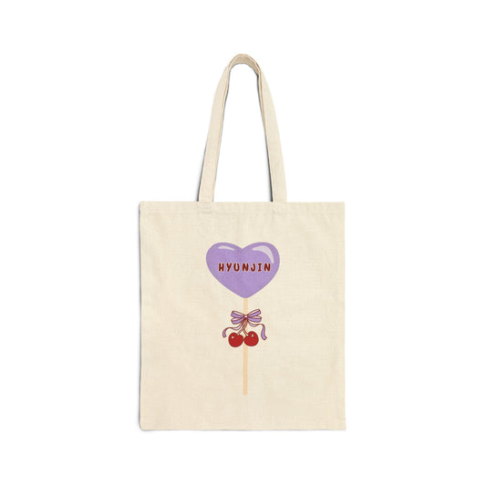 STAY SWEETZ HYUNJIN Cotton Canvas Tote Bag