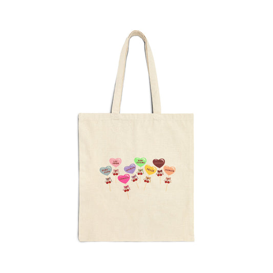 STAY SWEETZ Cotton Canvas Tote Bag