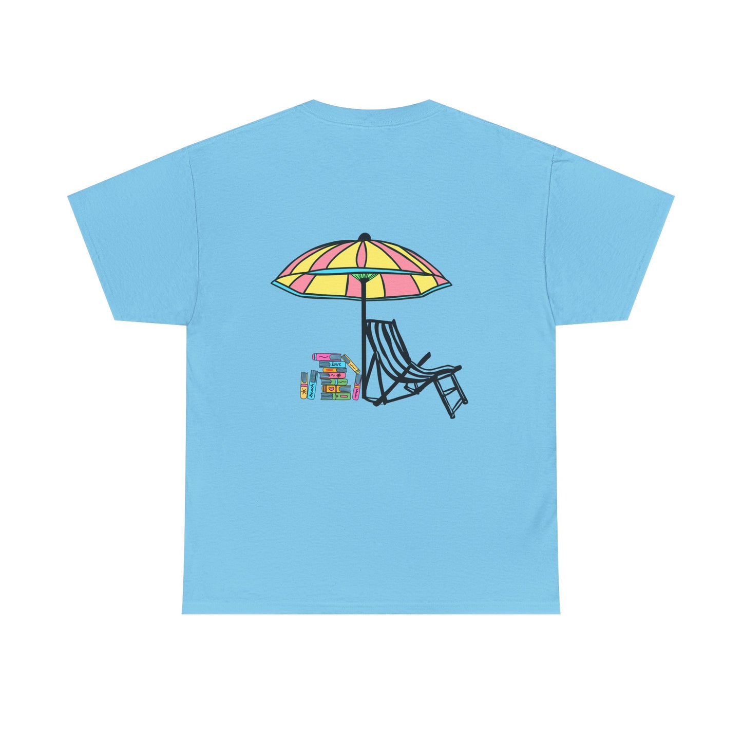 Booked at the Beach Heavy Cotton Tee