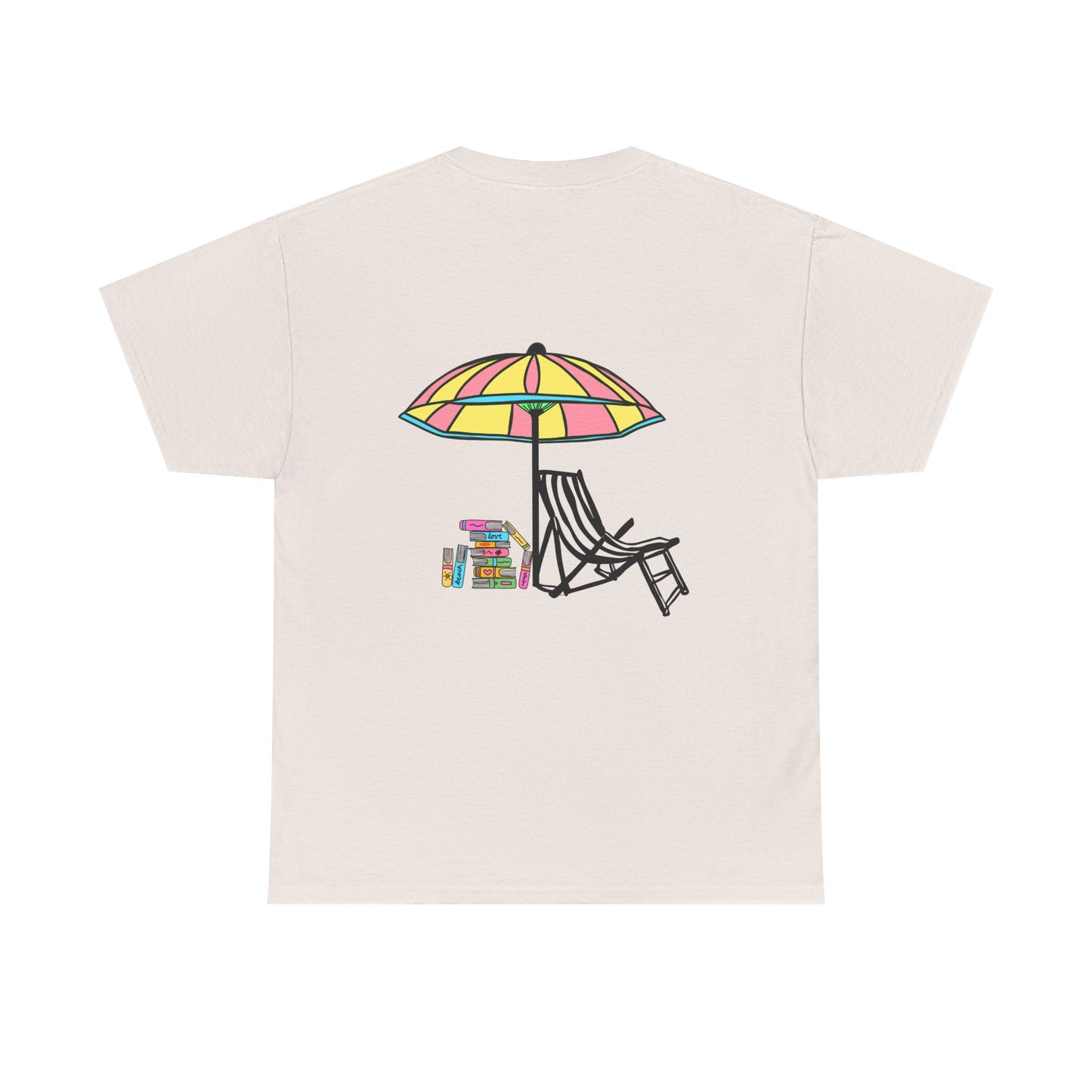 Booked at the Beach Heavy Cotton Tee