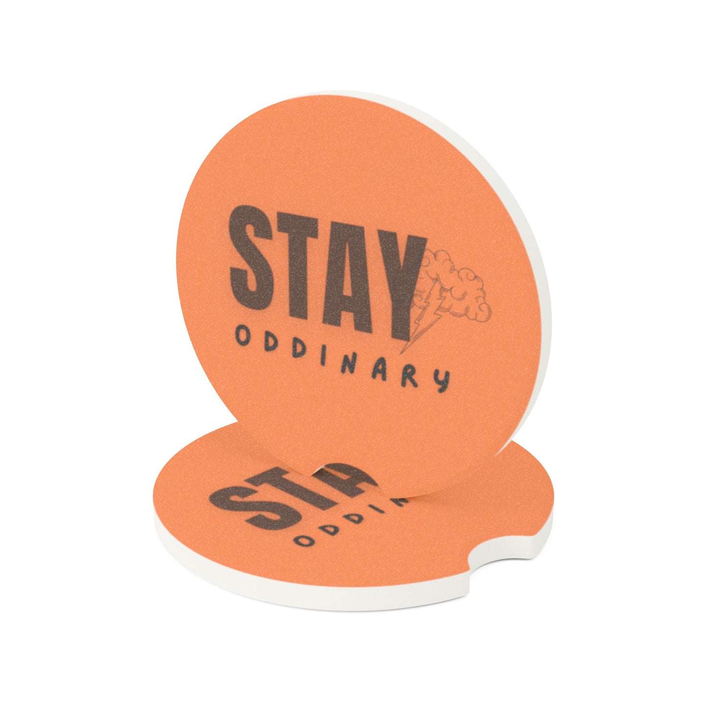 ODD (in orange) Soapstone Car Coaster