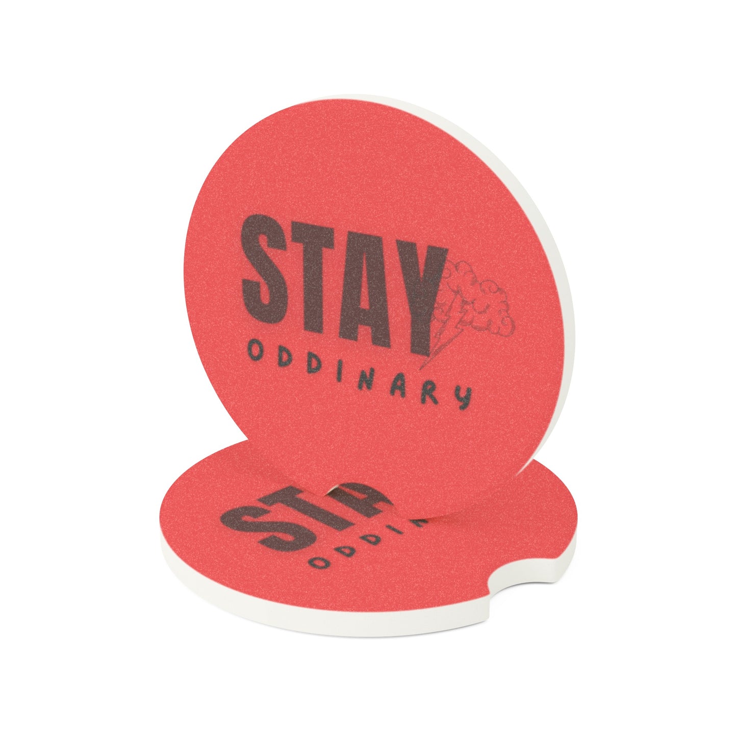 ODD (in red) Soapstone Car Coaster