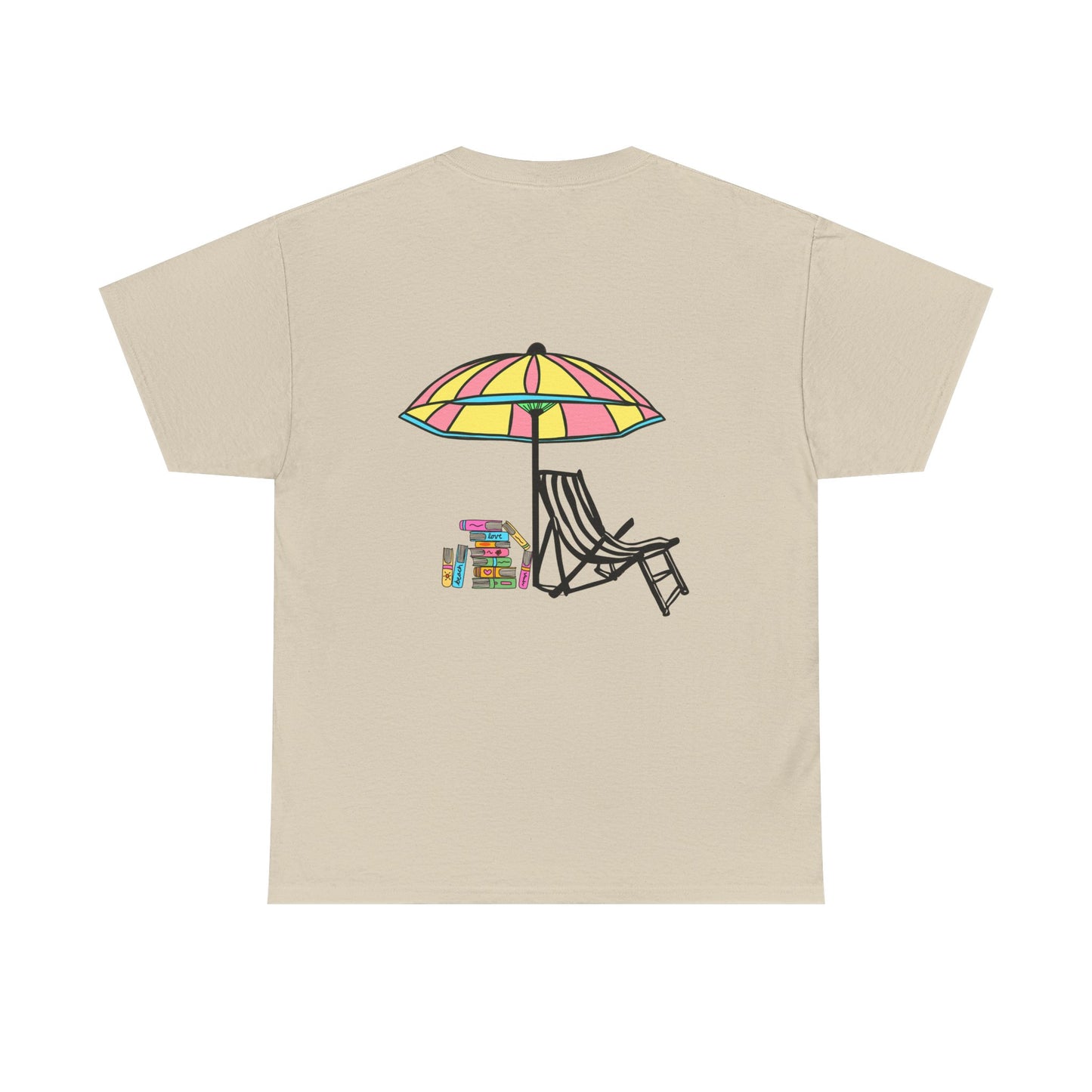Booked at the Beach Heavy Cotton Tee