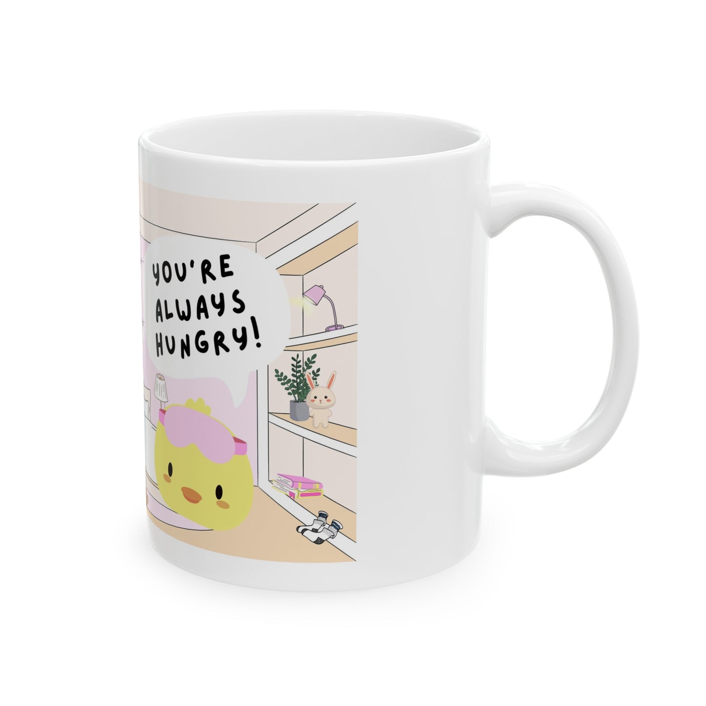 “IM HUNGRY” Ceramic Mug, 11oz