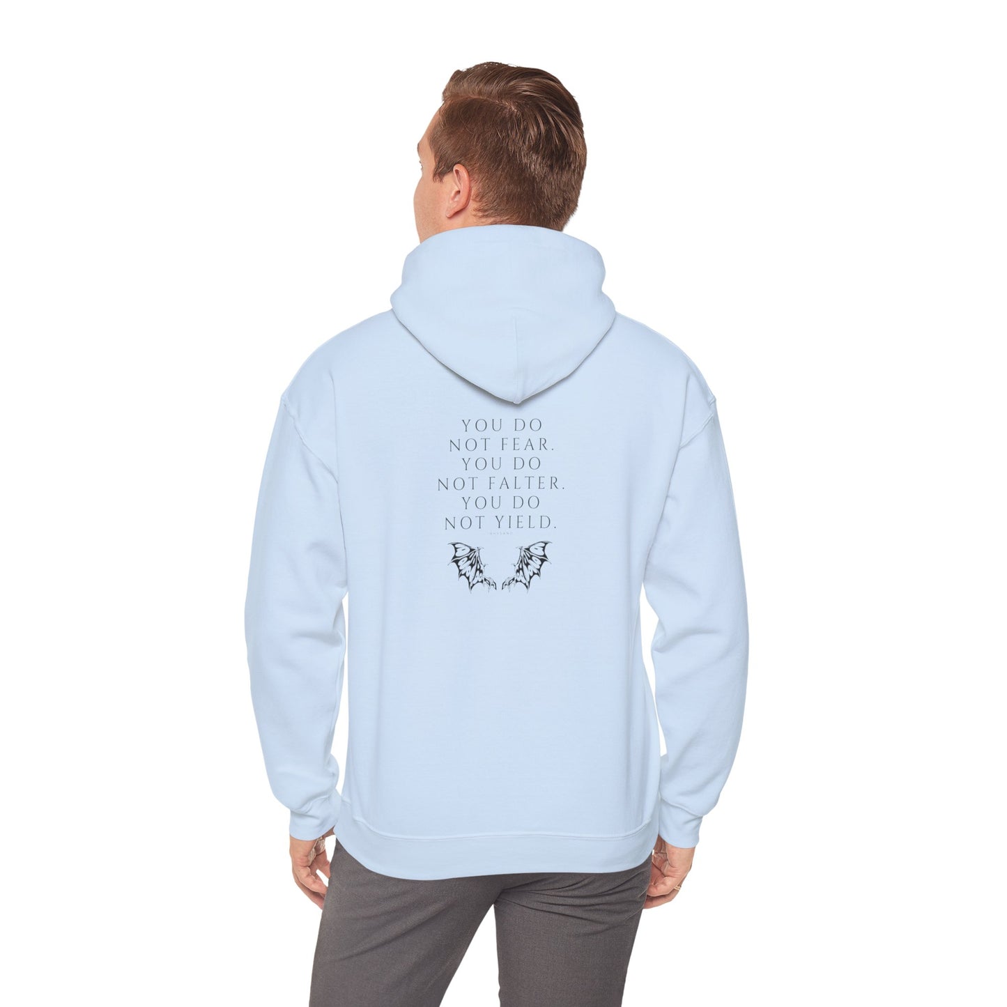 FEAR, FALTER, YIELD Hooded Sweatshirt