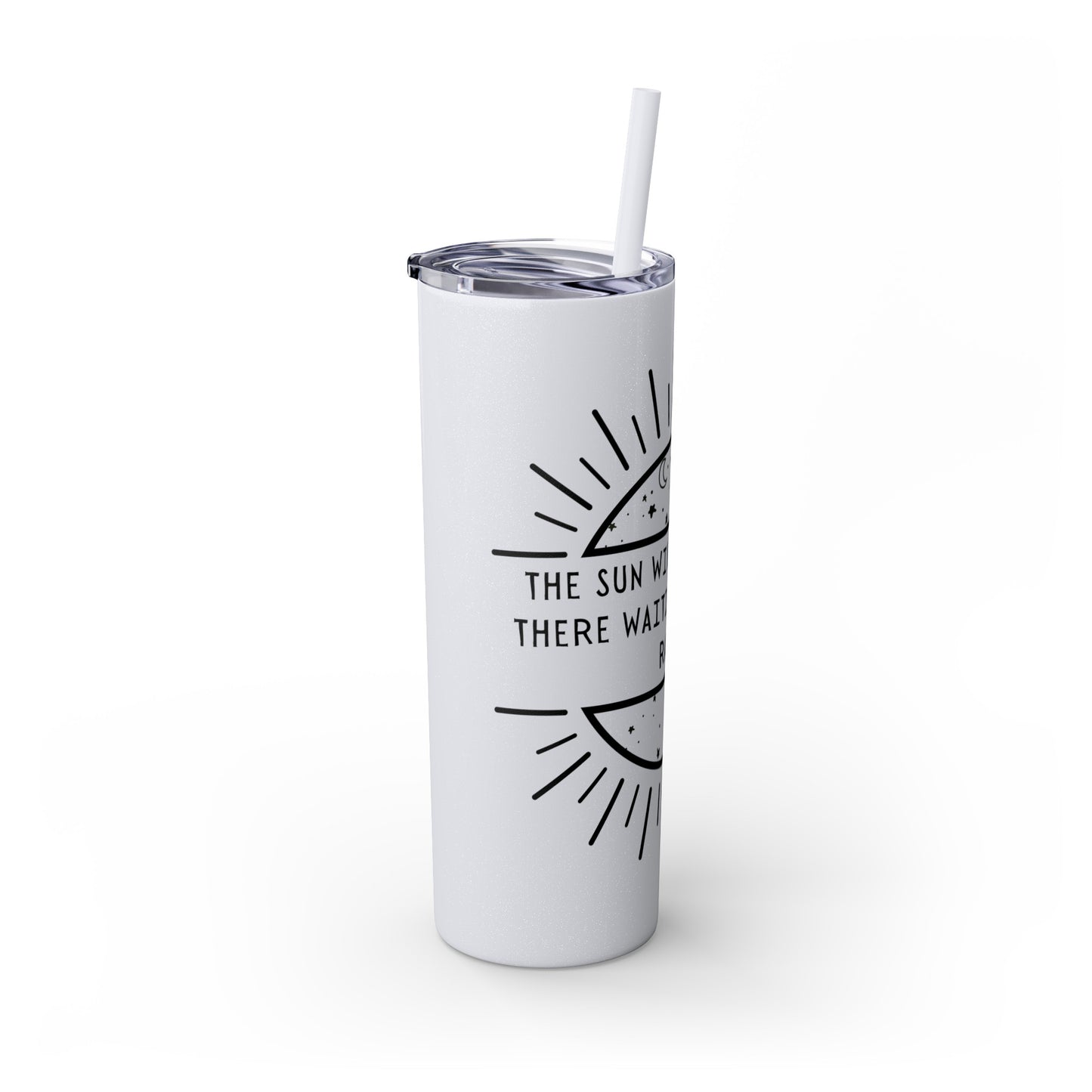 STARRY NIGHT Skinny Tumbler with Straw, 20oz