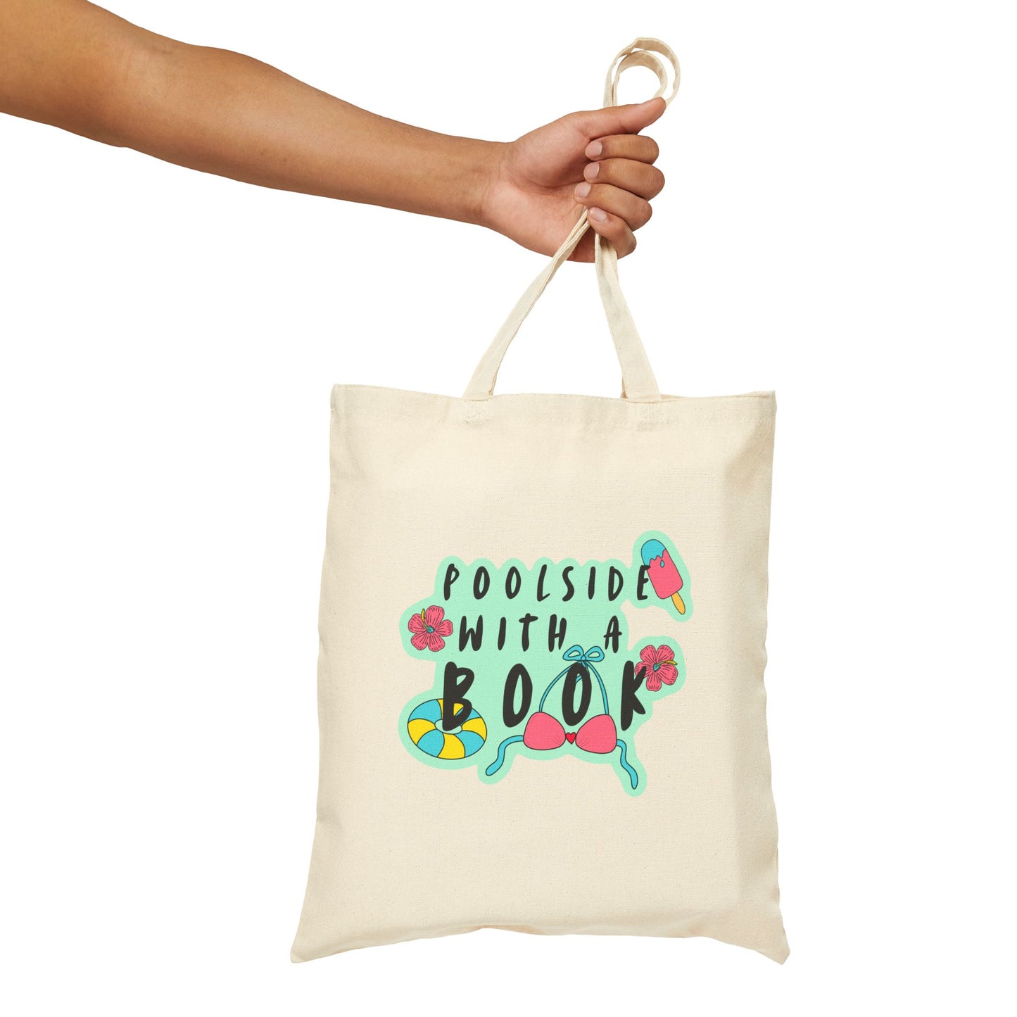 POOLSIDE Cotton Canvas Tote Bag