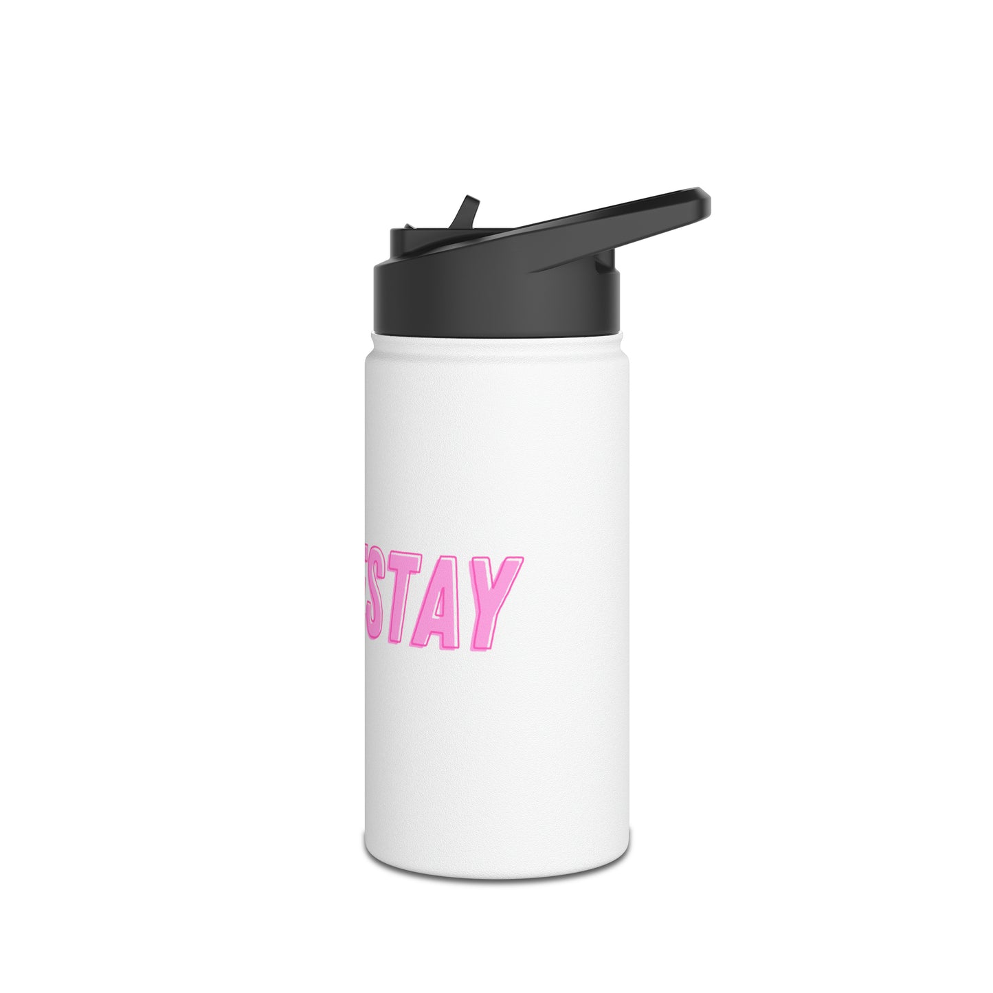 #LOVESTAY in Pink Stainless Steel Water Bottle