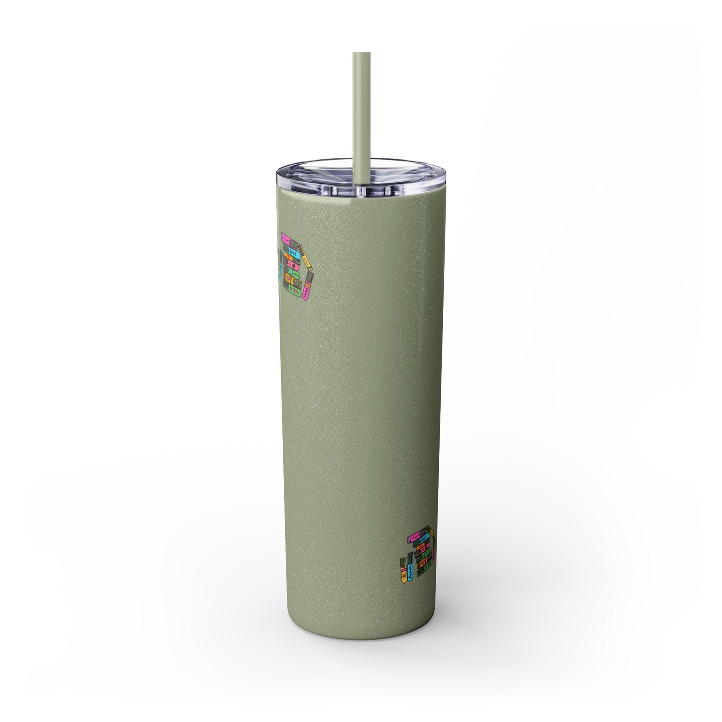 Booked at the Beach Skinny Tumbler with Straw, 20oz