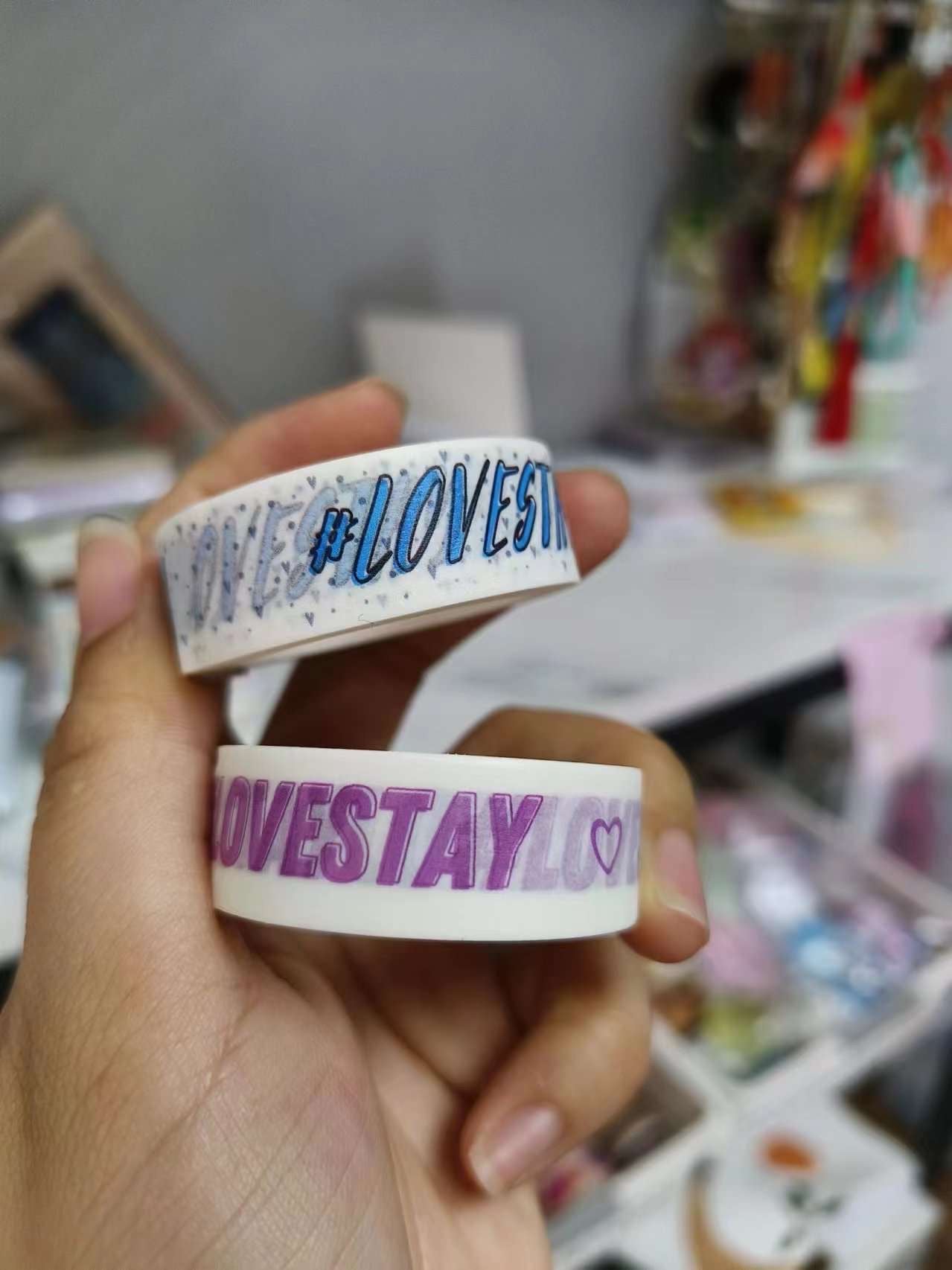 #LOVESTAY in Blue 15mm Washi