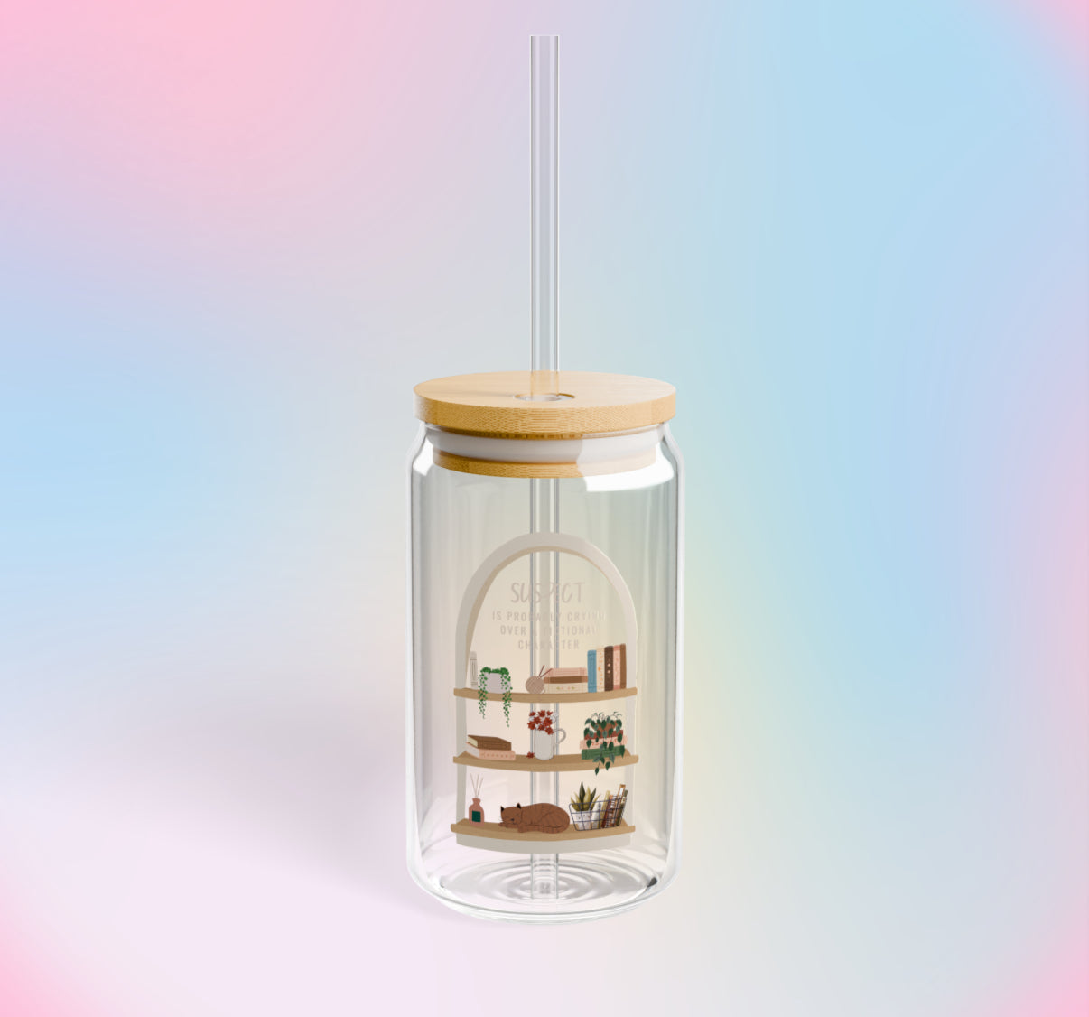 “SUSPECT”… 16oz. Glass Cup