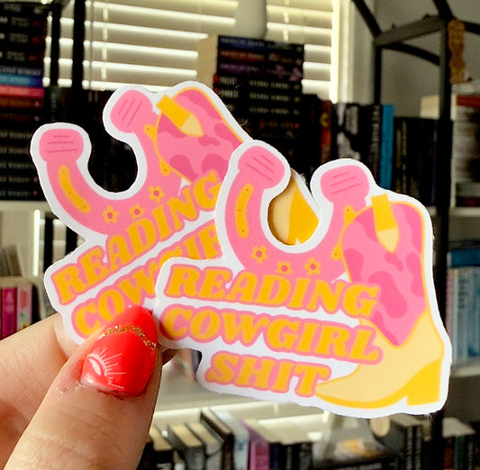 Reading Cowgirl Sh*t Stickers