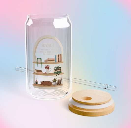 “SUSPECT”… 16oz. Glass Cup