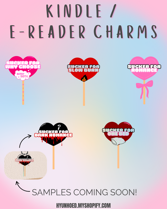 SUCKER FOR… E-READER DUST PLUG & PHONE CHARMS