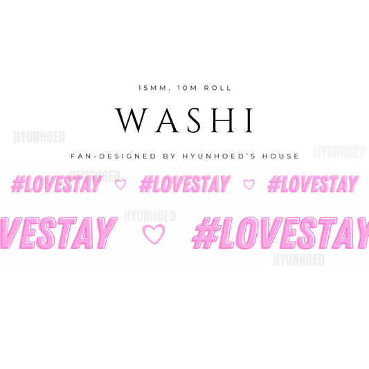 #LOVESTAY in Pink Washi