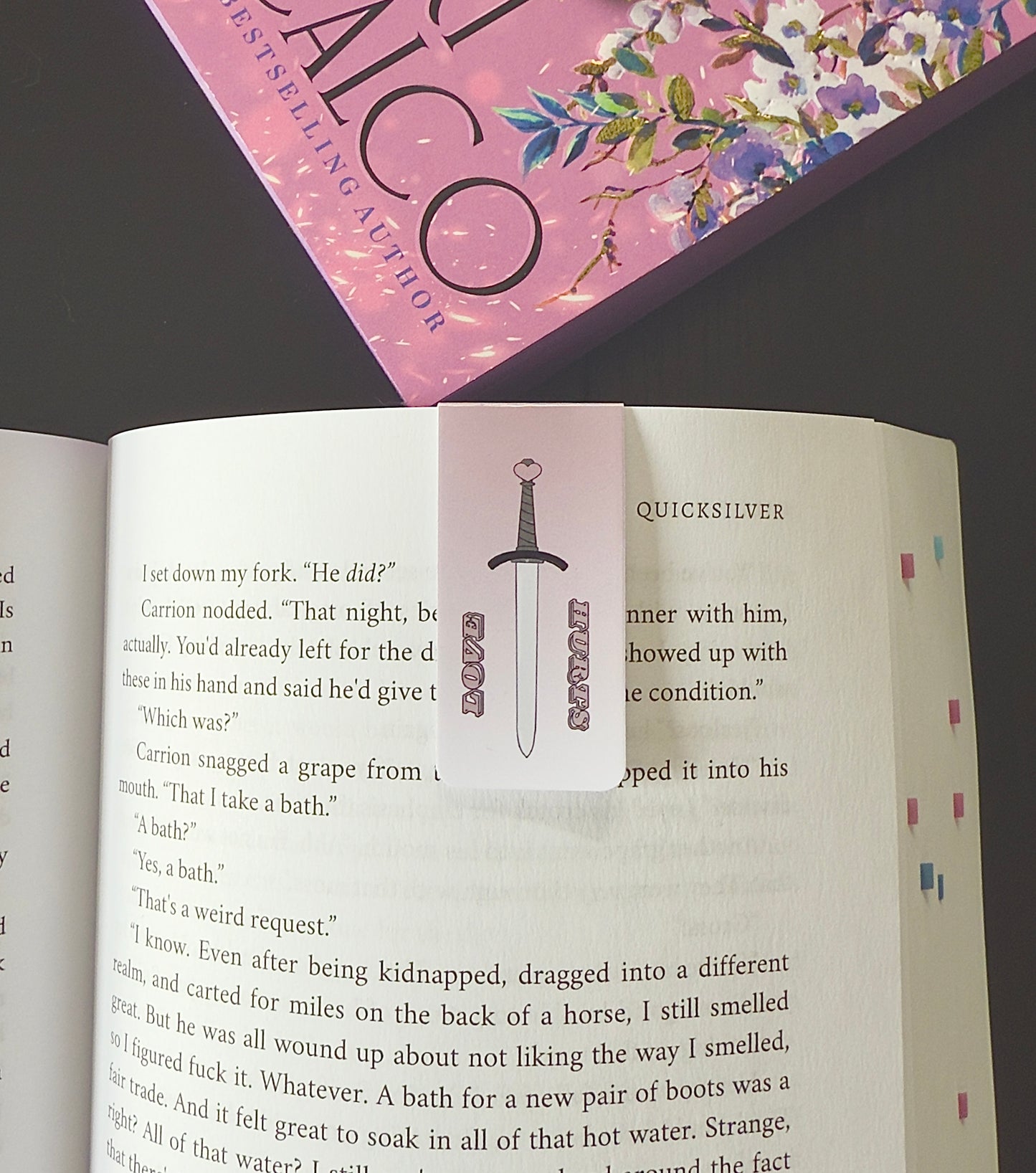 LOVE HURTS Magnetic Bookmark