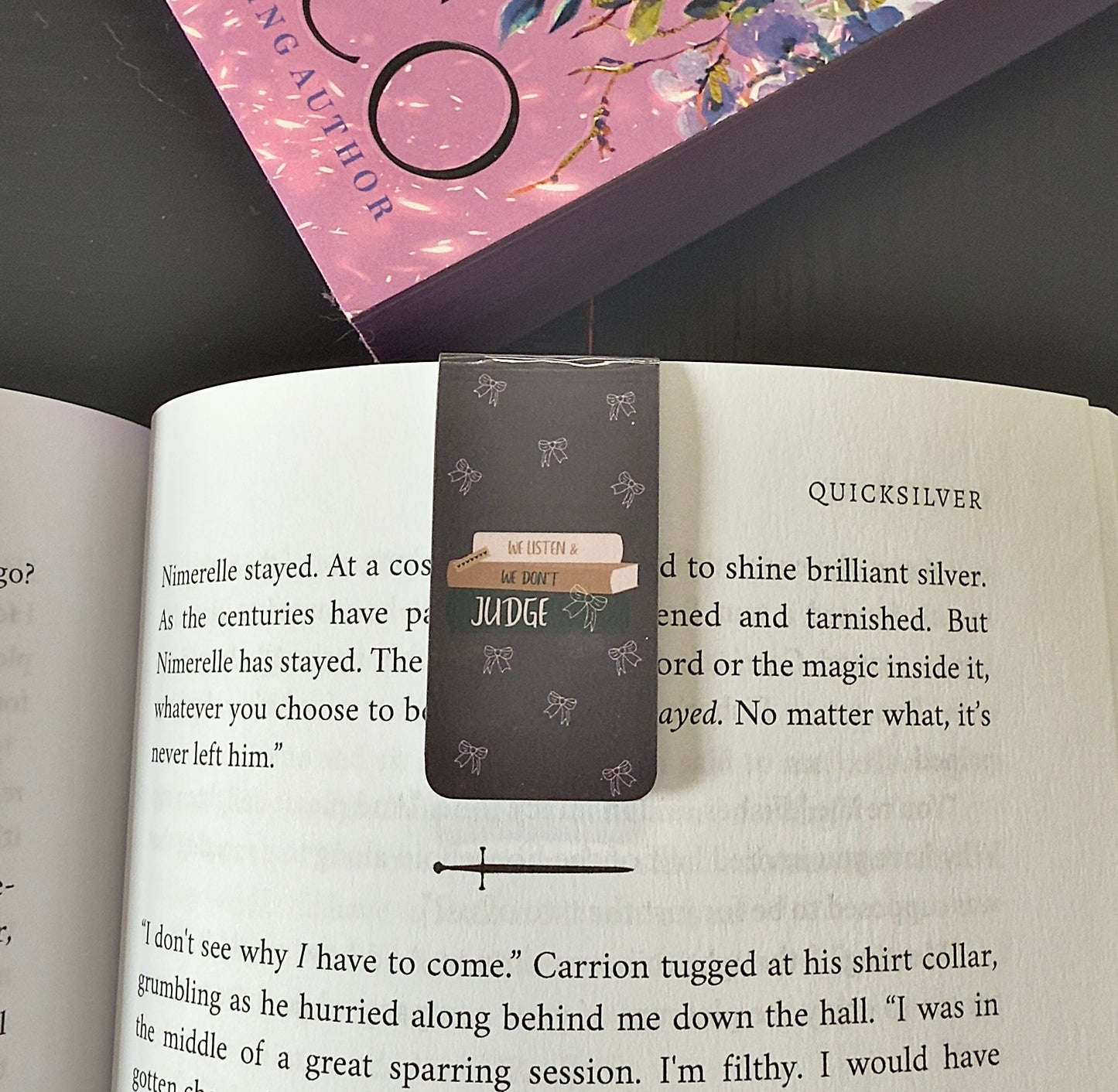 WE LISTEN & WE DON'T JUDGE Magnetic Bookmark