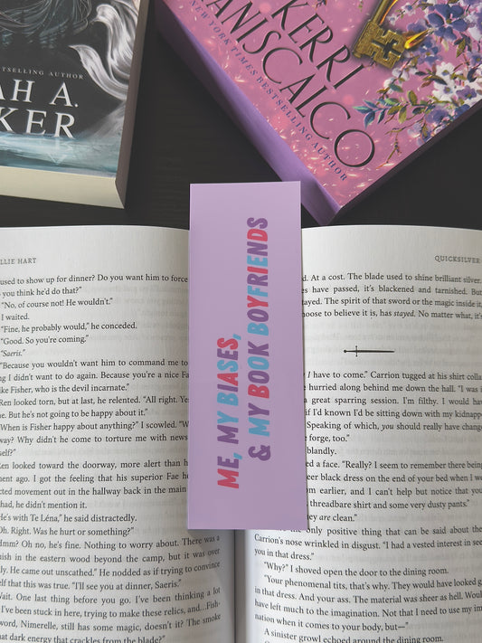 ME, MY BIASES, & MY BOOK BOYFRIENDS Bookmark