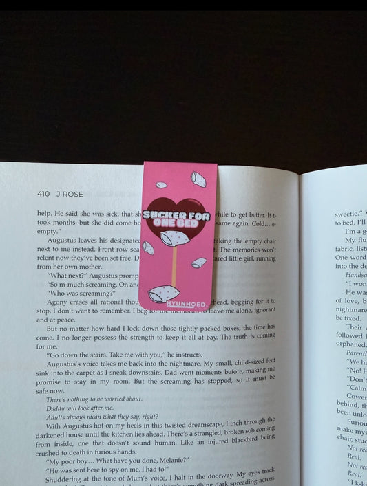 Sucker For One Bed Magnetic Bookmark