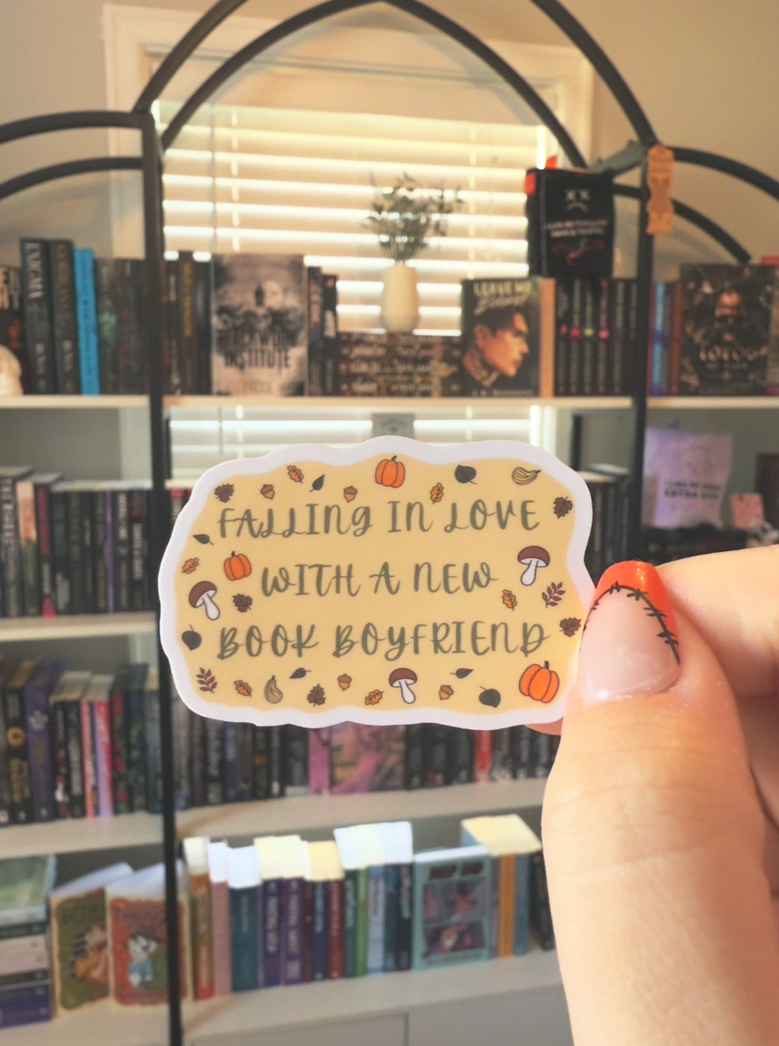 Falling For a Book BF Sticker