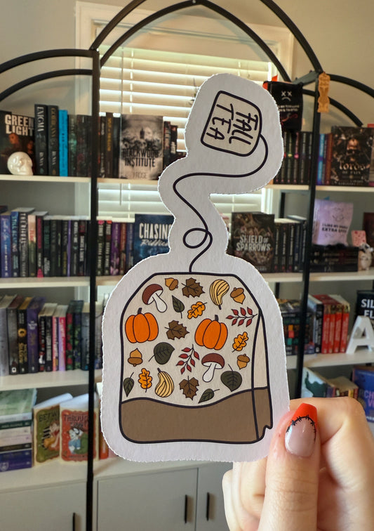 Fall Tea Bookmark