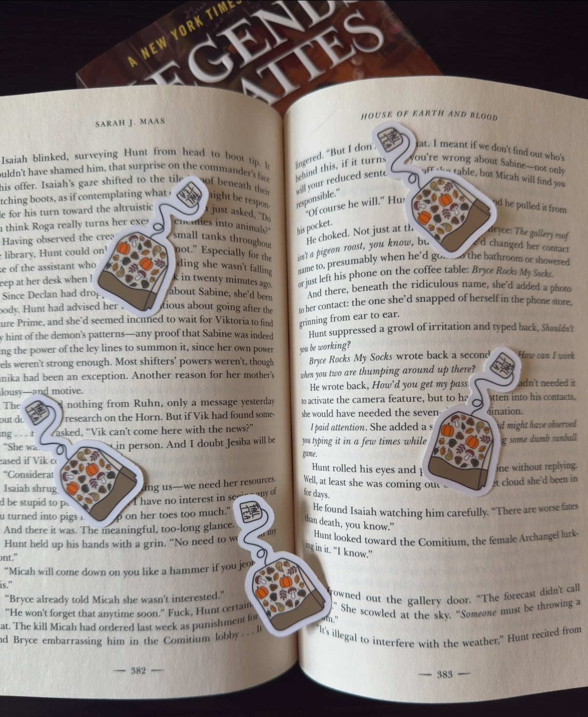 Falling Tea Sticker