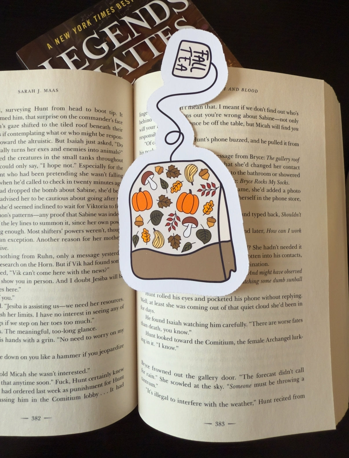 Fall Tea Bookmark