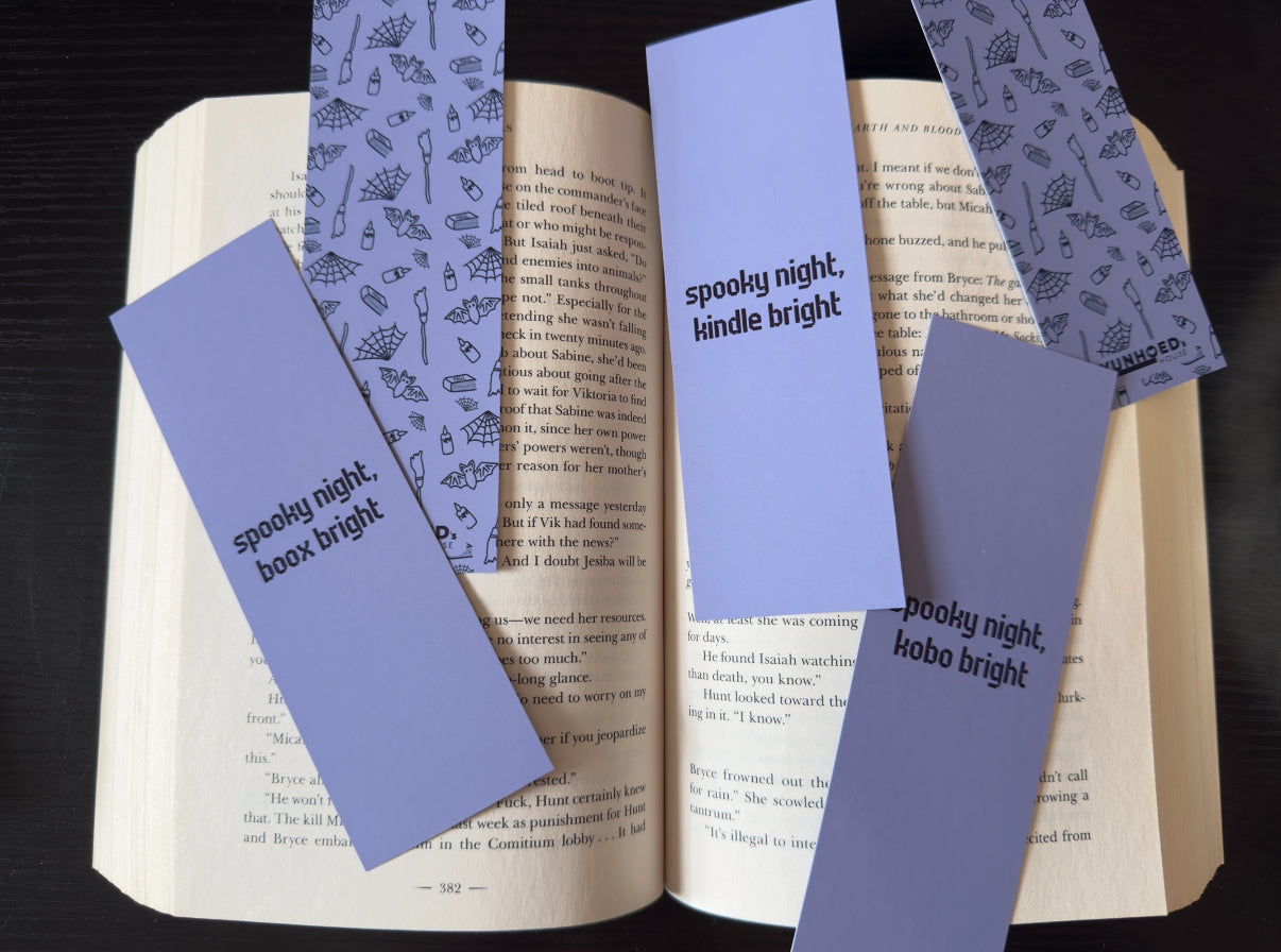 Bats & E-Readers Bookmark