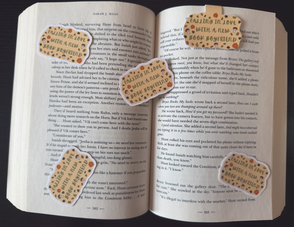 Falling For a Book BF Sticker
