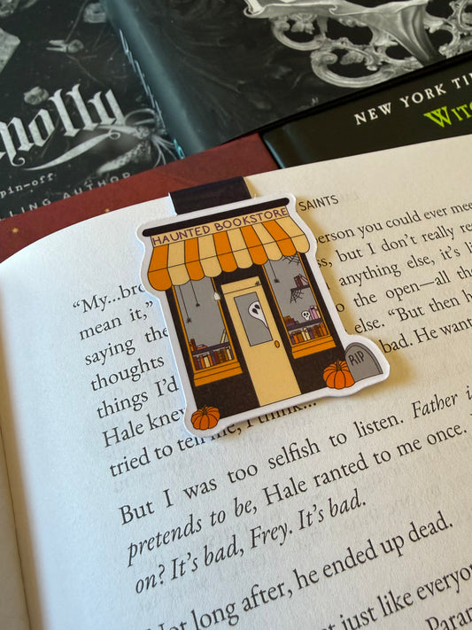 Haunted Bookstore Magnetic Bookmark