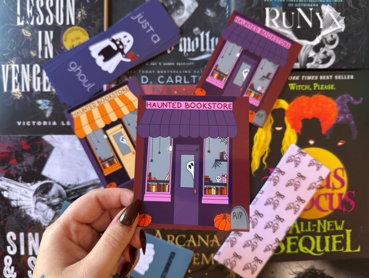 Haunted Bookstore Wide Bookmark