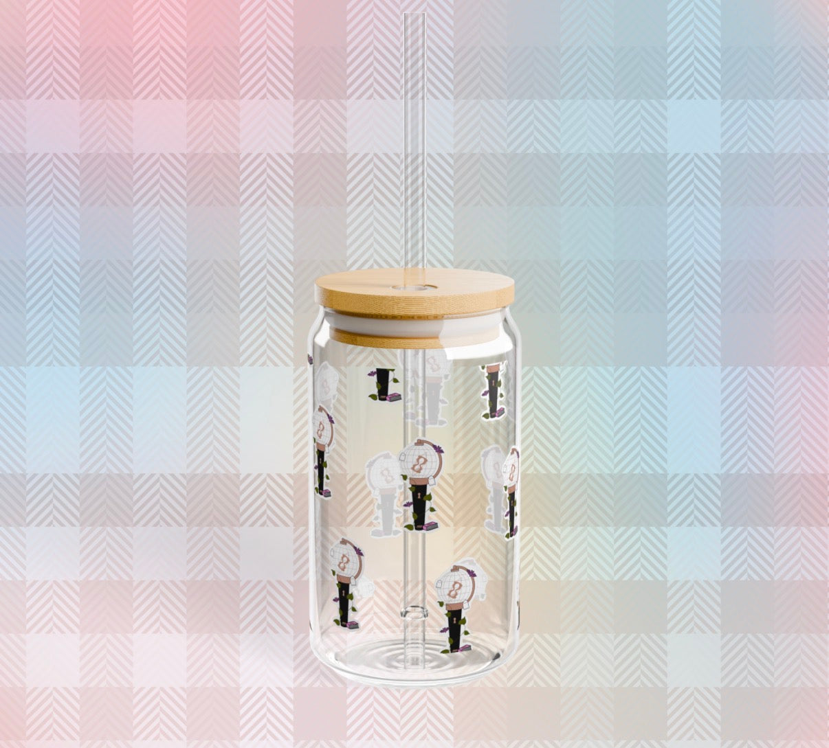 Spooky Lightiny 16oz. Glass Cup